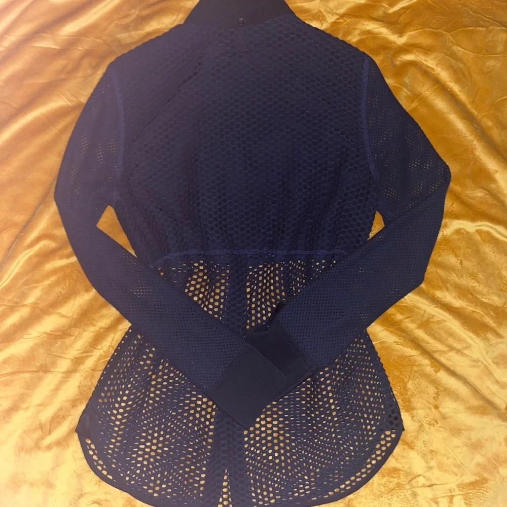 Navy Rag & Bone Mesh Shirt - Picture 7 of 7